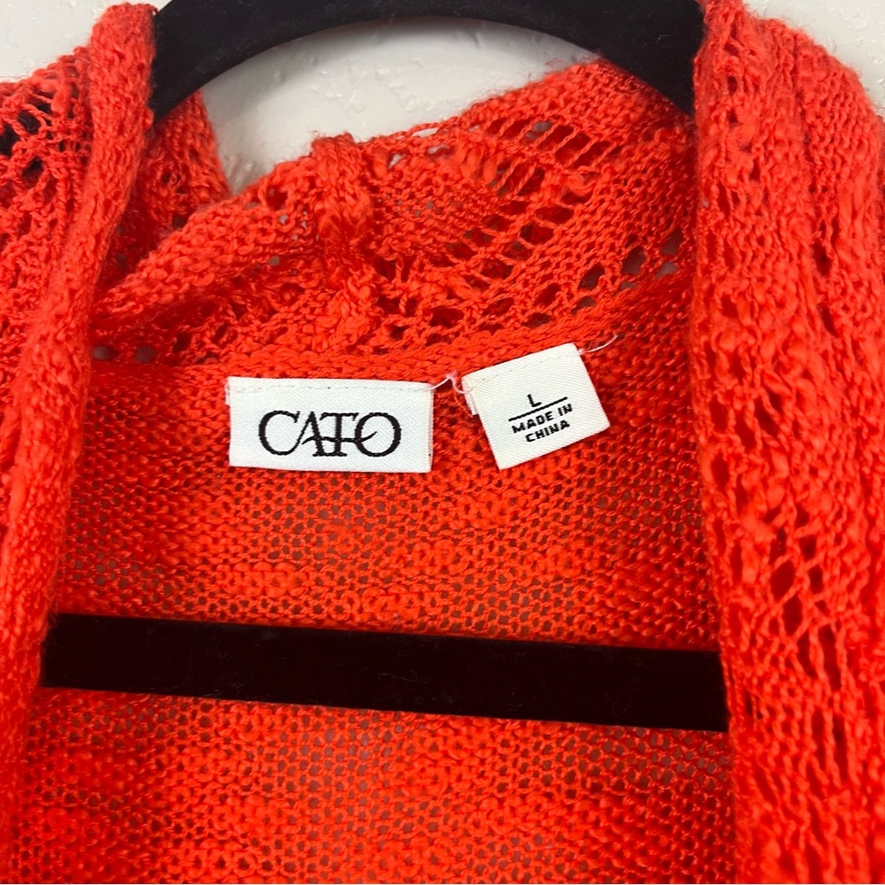 5/$30 Cato women 3/4 sleeve open sweater cardigan size‎ large - Picture 9 of 16